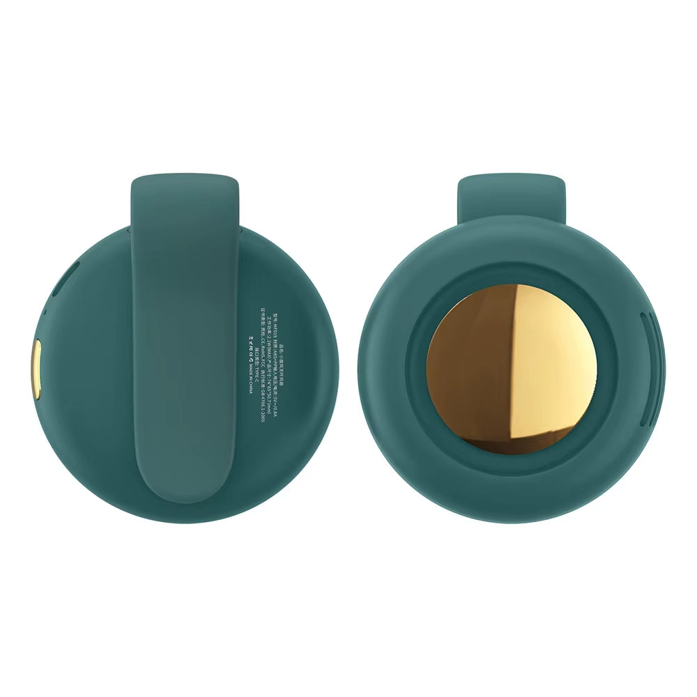 USB Hanging Neck Fan Portable Mute Mini Clip Hanging Waist Electric Fan 900Mah Leafless Fan 3 Speeds for Outdoor Camping Fishing